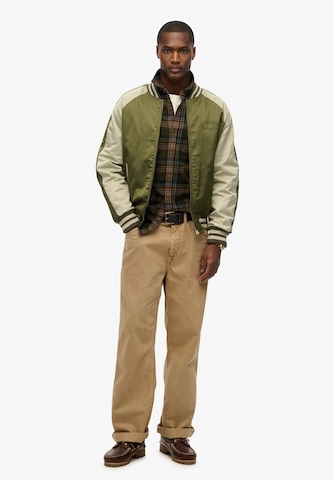 Veste mi-saison Superdry en vert