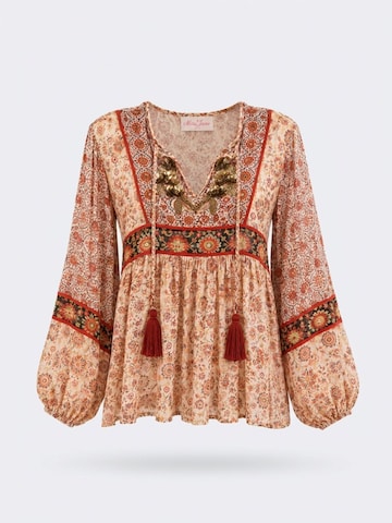Miss June Blouse 'Blouse Mahaly' in Beige: front