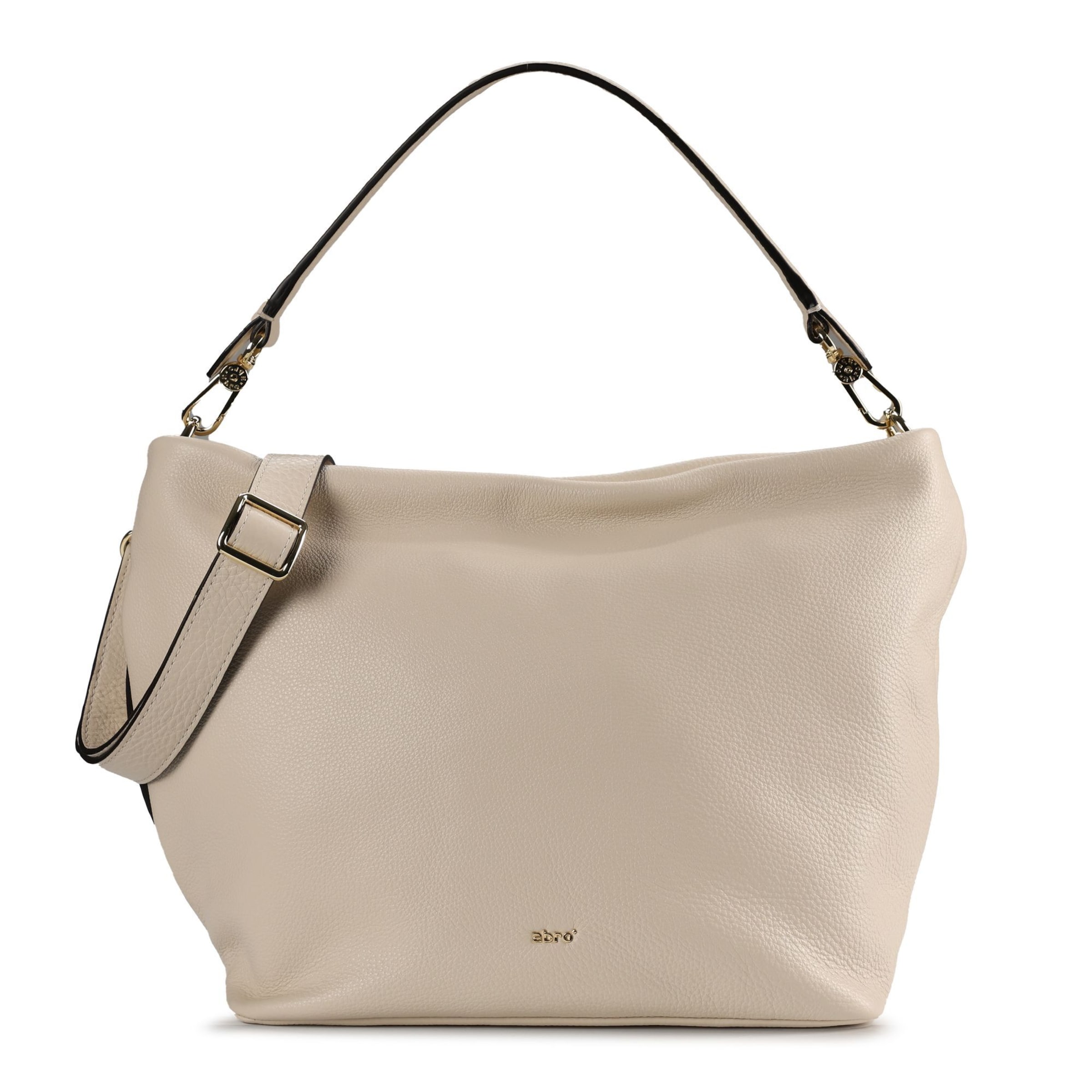 ABRO Shoulder bag 'Ebony' in Beige: front