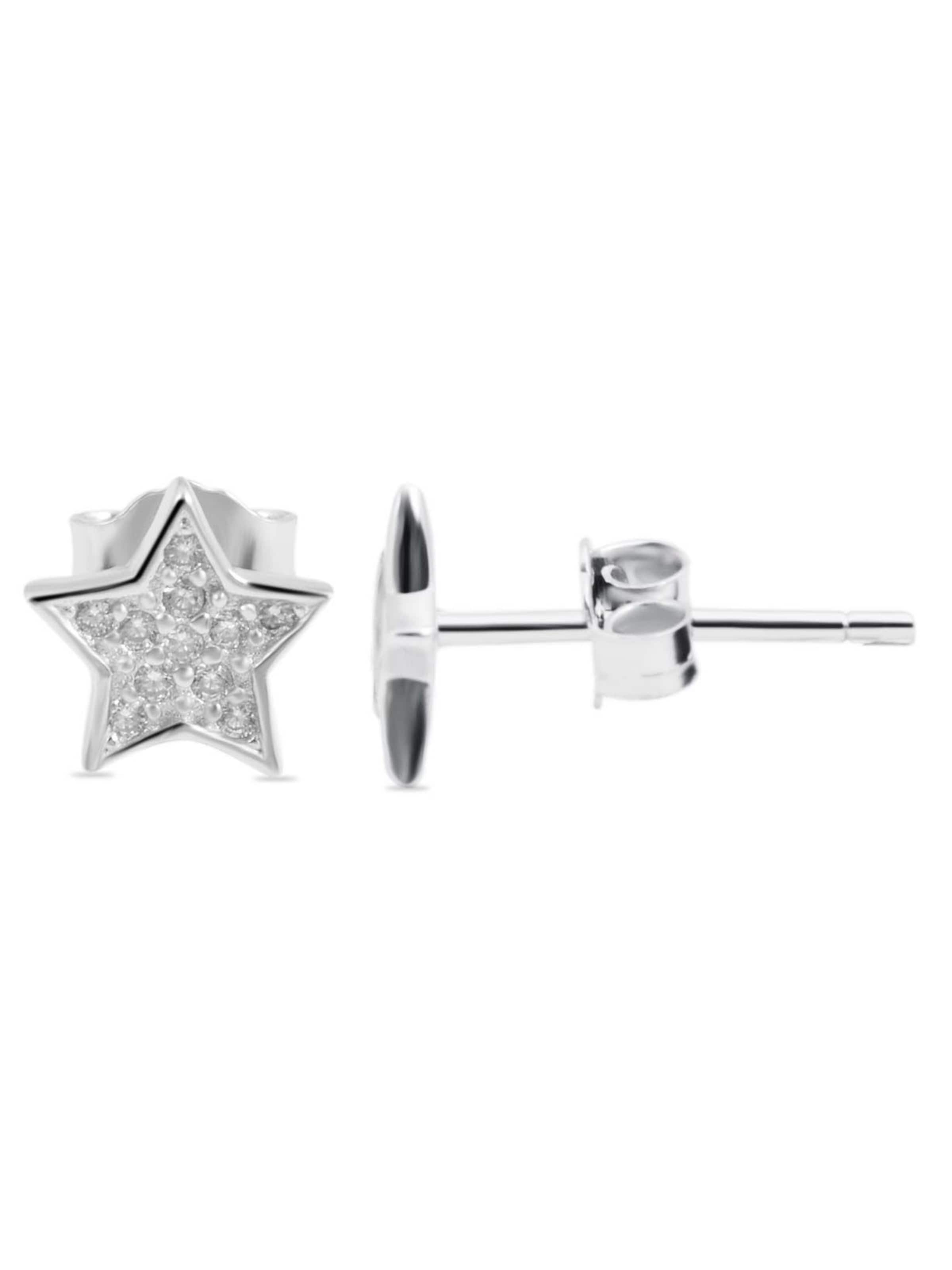 Akzent Earrings 'Stina' in Silver: front
