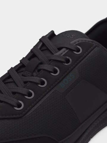 BOSS Ниски маратонки 'Nitan' в черно
