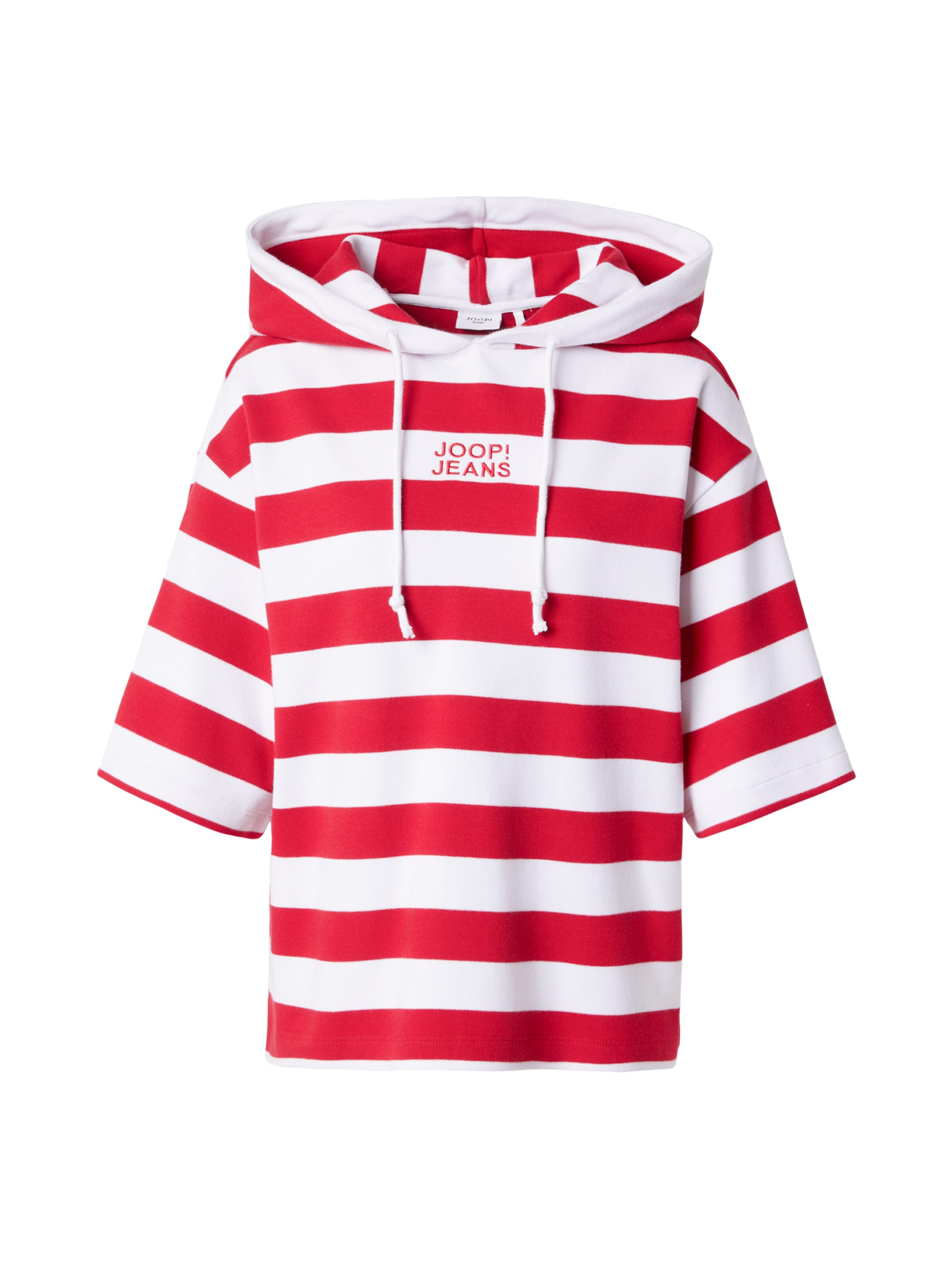 JOOP! Jeans Sweat-shirt en rouge / blanc, Vue avec produit