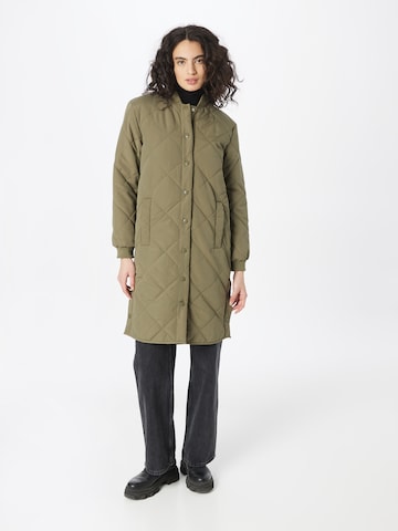 JDY Between-Seasons Coat 'Diana' in Green: front