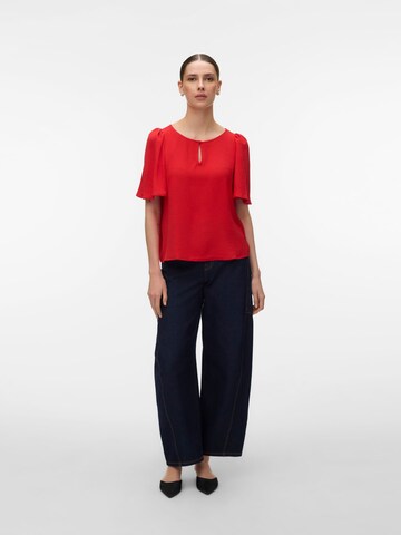 Chemisier 'VMAlva' VERO MODA en rouge