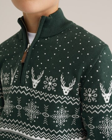 WE Fashion Sweater in Green