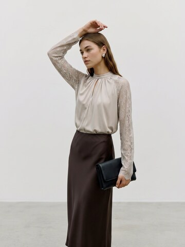 VERO MODA Блуза 'VMMILLA' в сиво: отпред