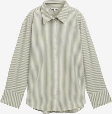 TOM TAILOR DENIM Блузка в Зеленый: спереди