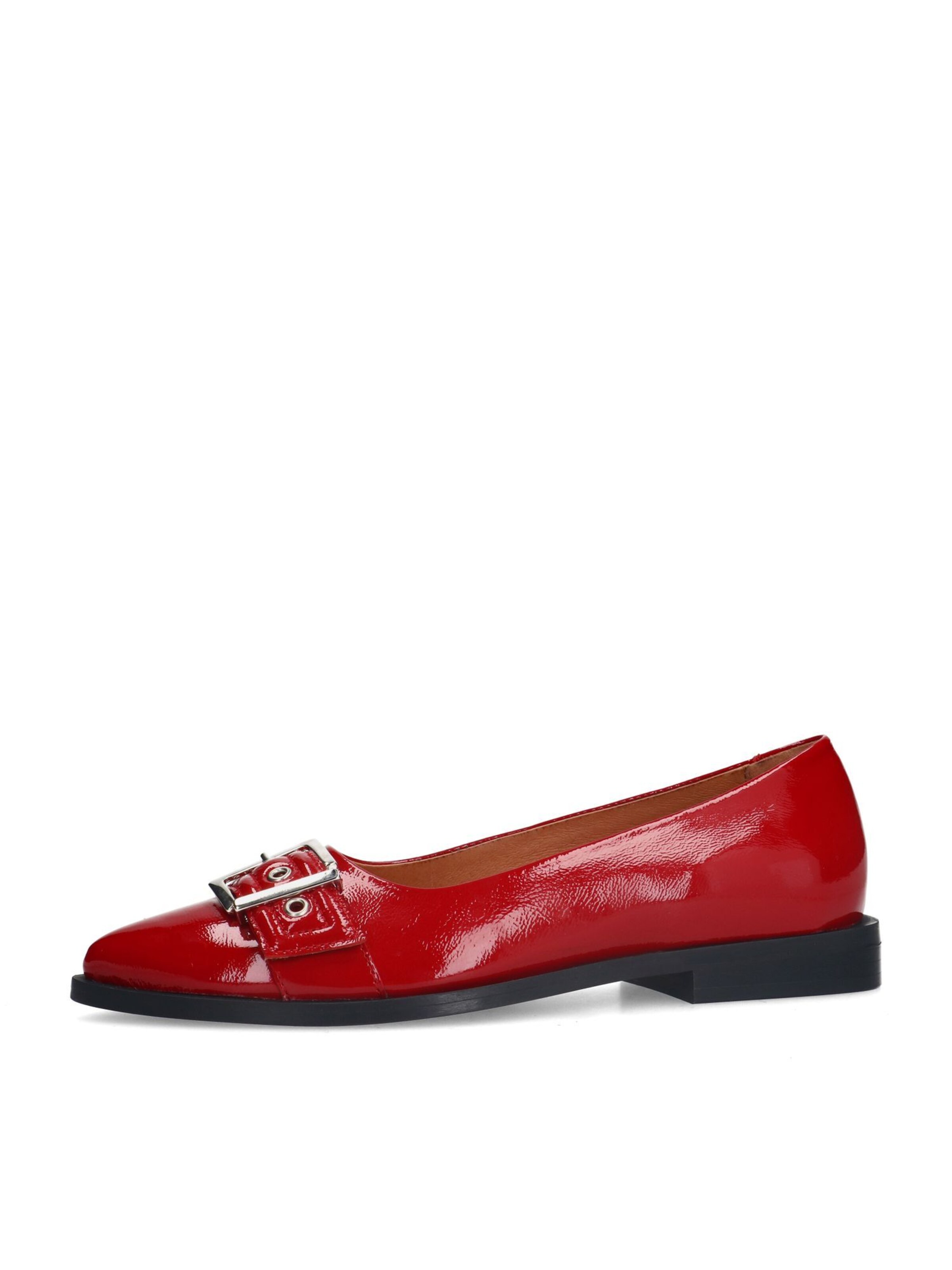 MANFIELD Ballet Flats in Red: front
