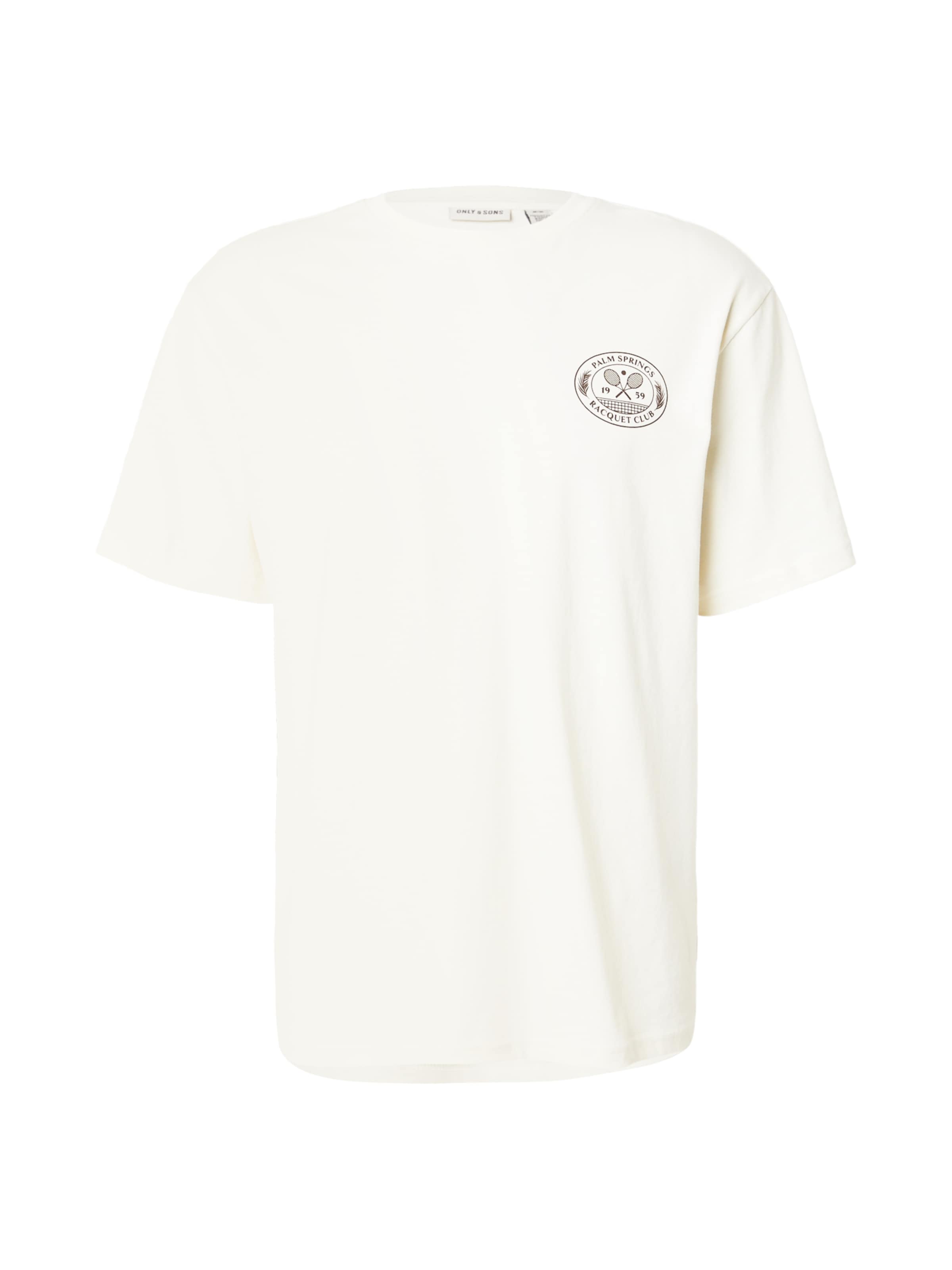 Only & Sons - Camiseta 'ONSCAP' en blanco: frente