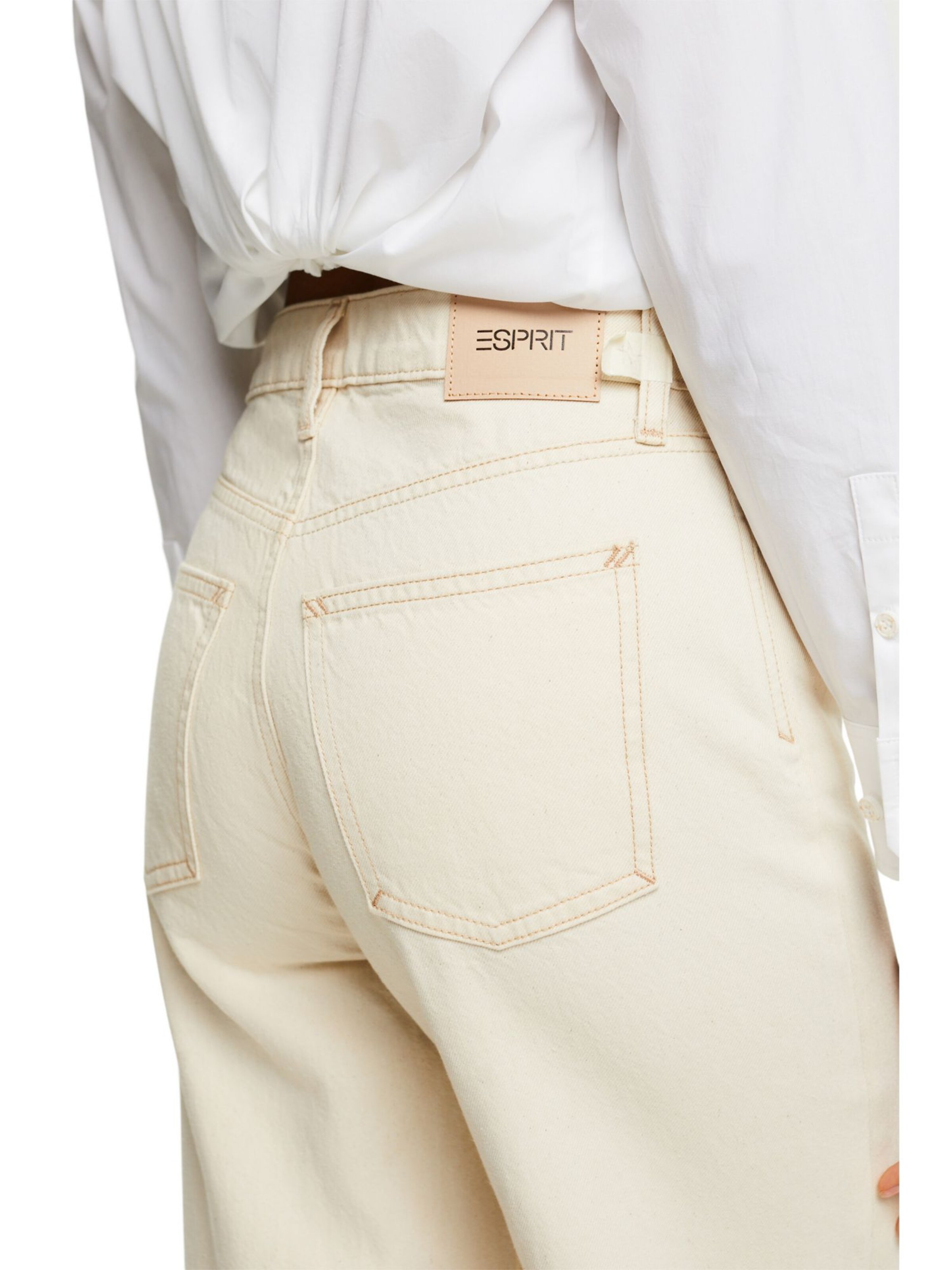 balts ESPRIT Vaļīgs piegriezums Džinsi