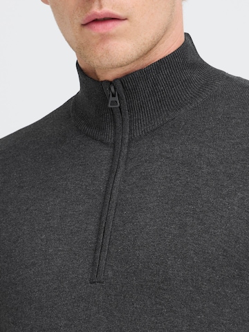 Pull-over 'BHWebex' BLEND en gris