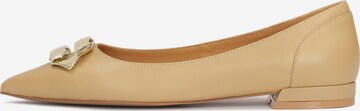 Kazar Ballet Flats in Brown: front