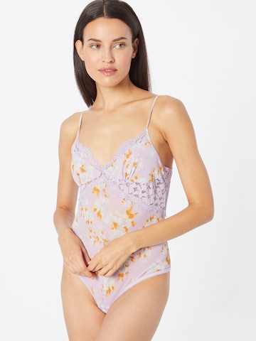 Free People Bodysuit 'MONDAY MORNING' in Purple: front