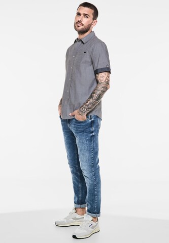 Street One MEN Regular Fit Hemd in Grau