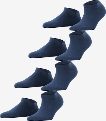 ESPRIT Socken 'Solid 4-Pack' in Blau: Vorderseite