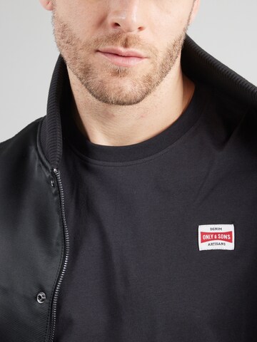 Maglietta 'ONSDAWSON' di Only & Sons in nero