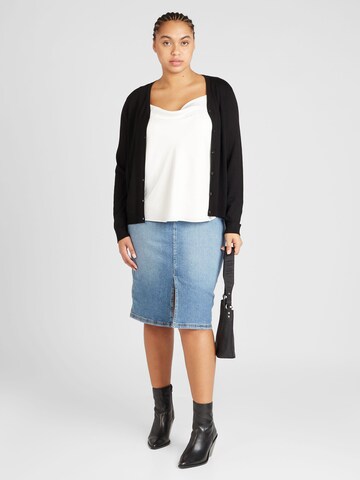 ONLY Carmakoma Knit cardigan 'NEW LADY' in Black