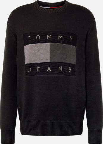 Tommy Jeans Pullover in Schwarz: predná strana