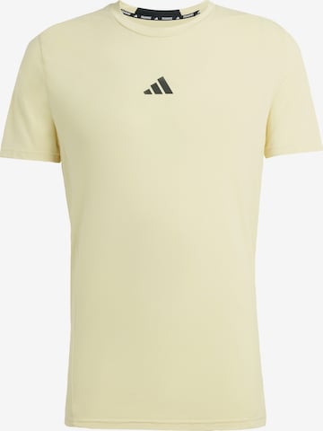 ADIDAS PERFORMANCE regular Funktionsskjorte 'Designed for Training' i gul: forside