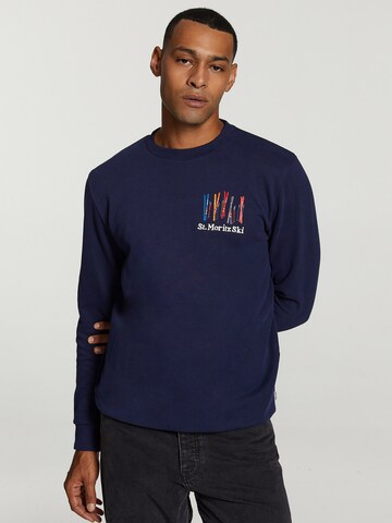 Sweat-shirt Shiwi en bleu : devant