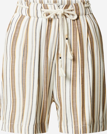 Koton Pleat-Front Pants in Brown: front