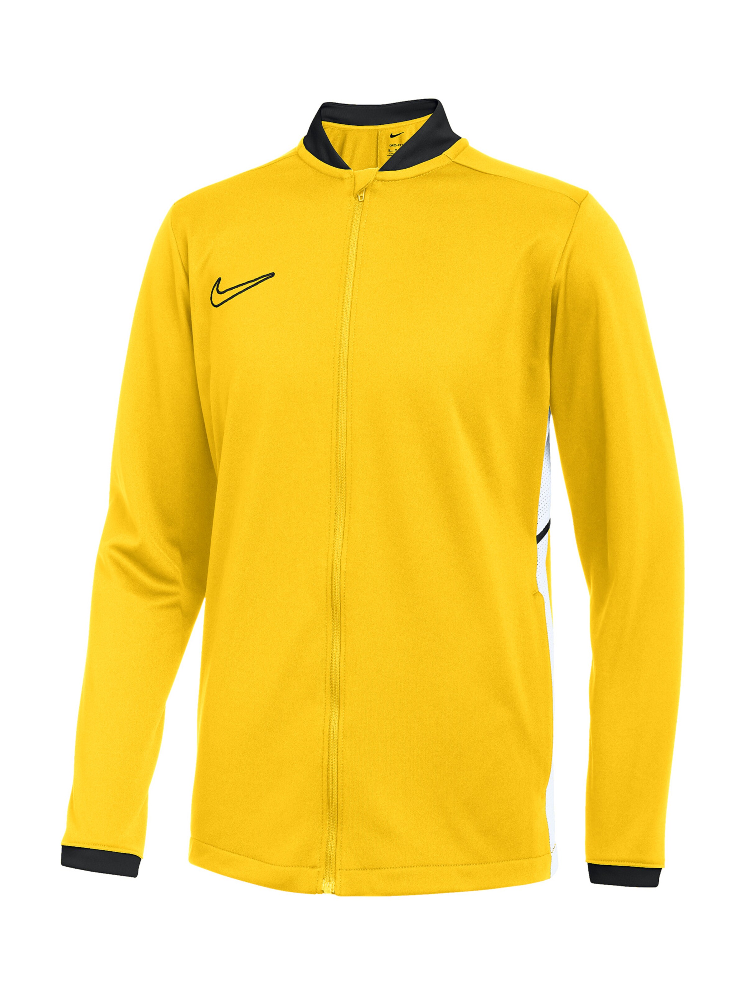 NIKE Sports sweat jacket 'Academy 25' in Yellow: front