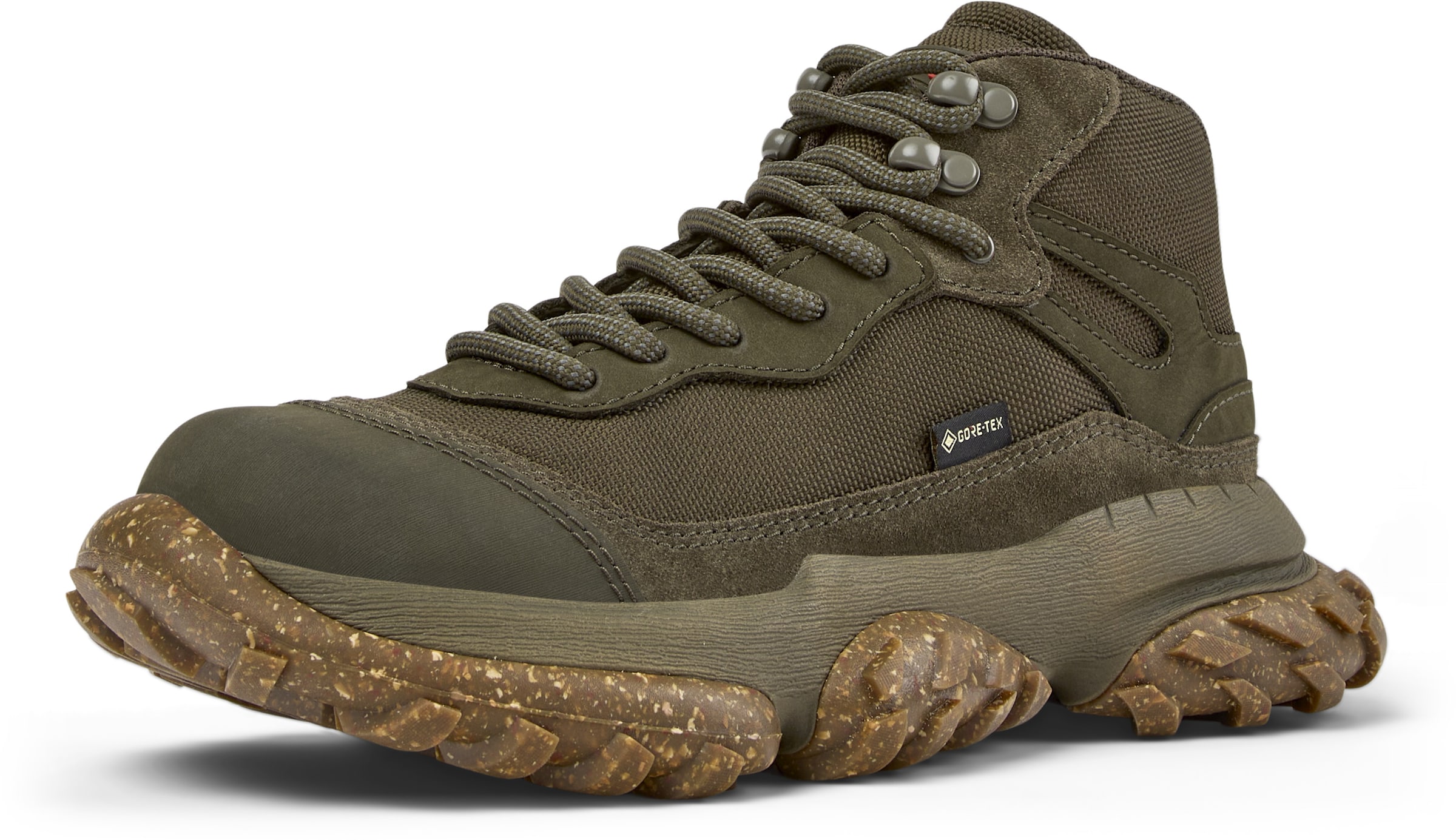 Ankle boots 'Karst Trek' di CAMPER in verde: frontale