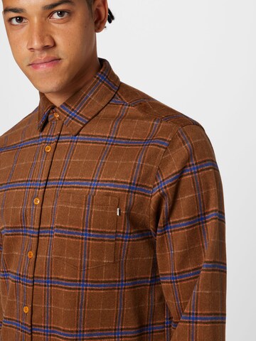 Wemoto Regular fit Button Up Shirt 'Alto' in Brown