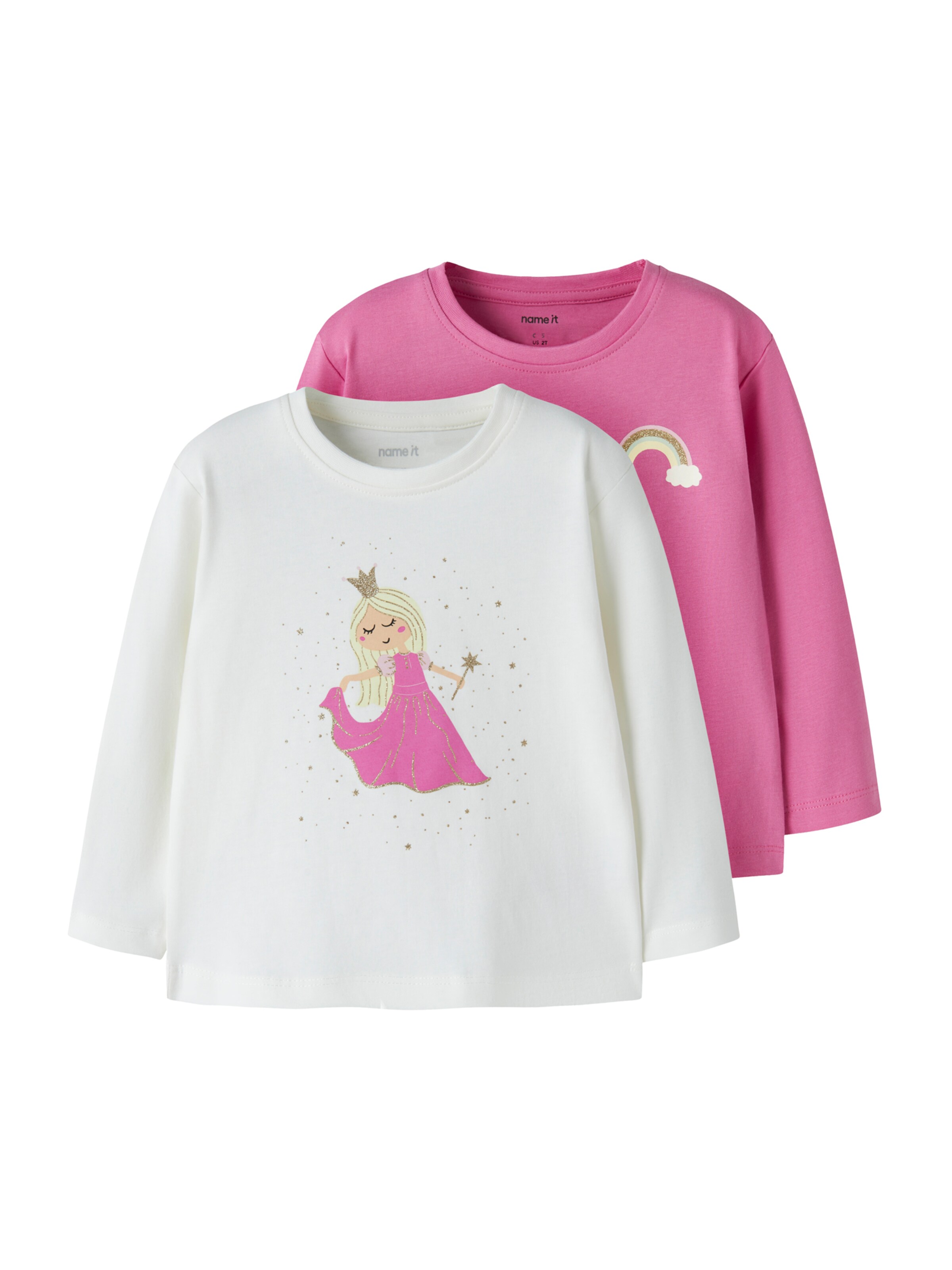 NAME IT Póló 'NMFVEEN' - fehér: elől