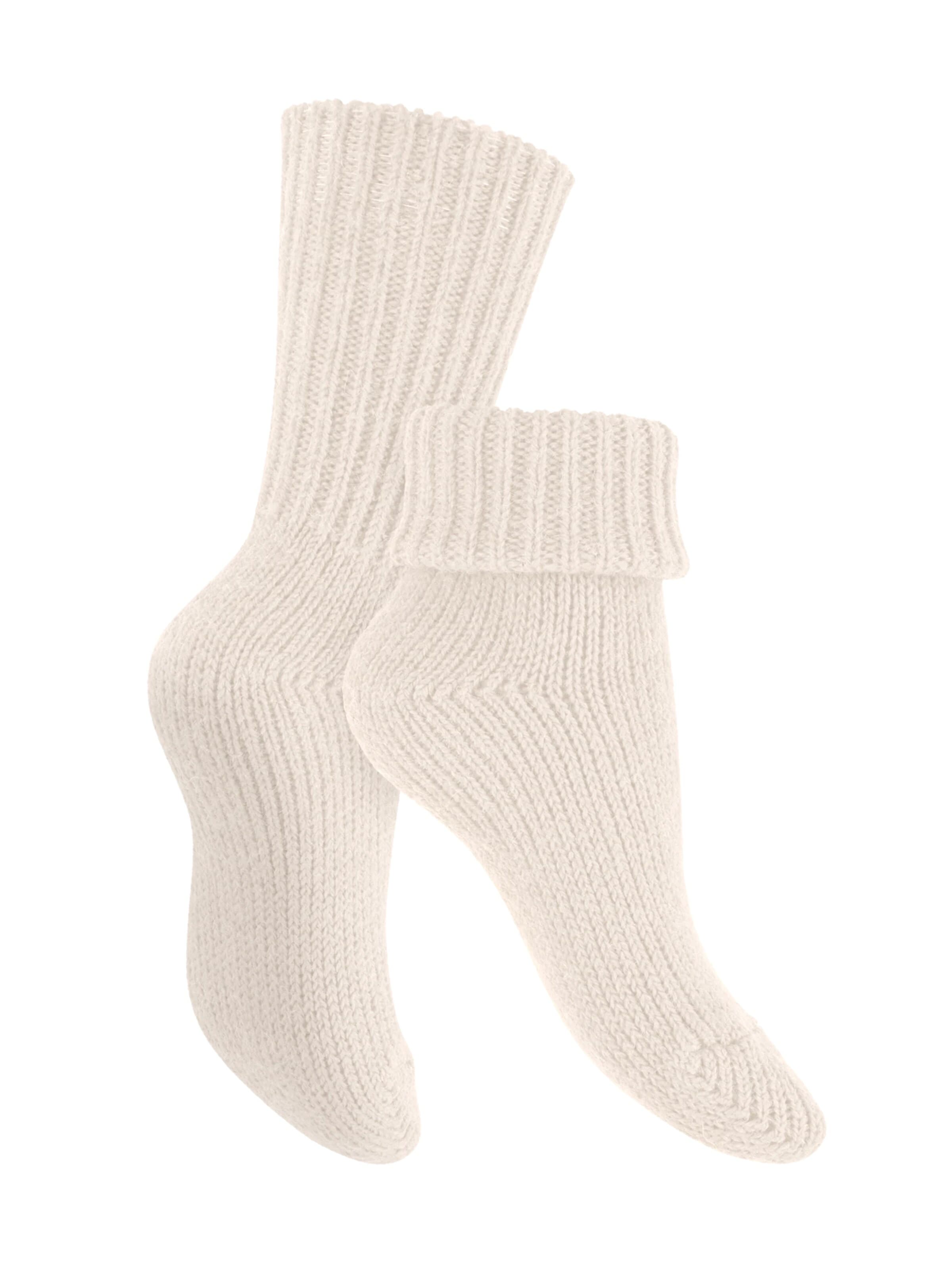 celodoro Socks 'Mouline' in Beige: front