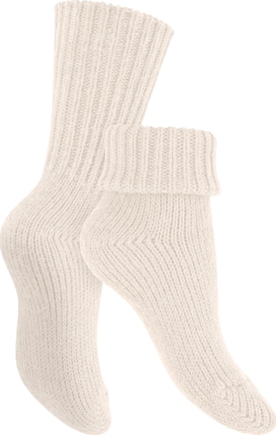celodoro Socks 'Mouline' in Beige: front