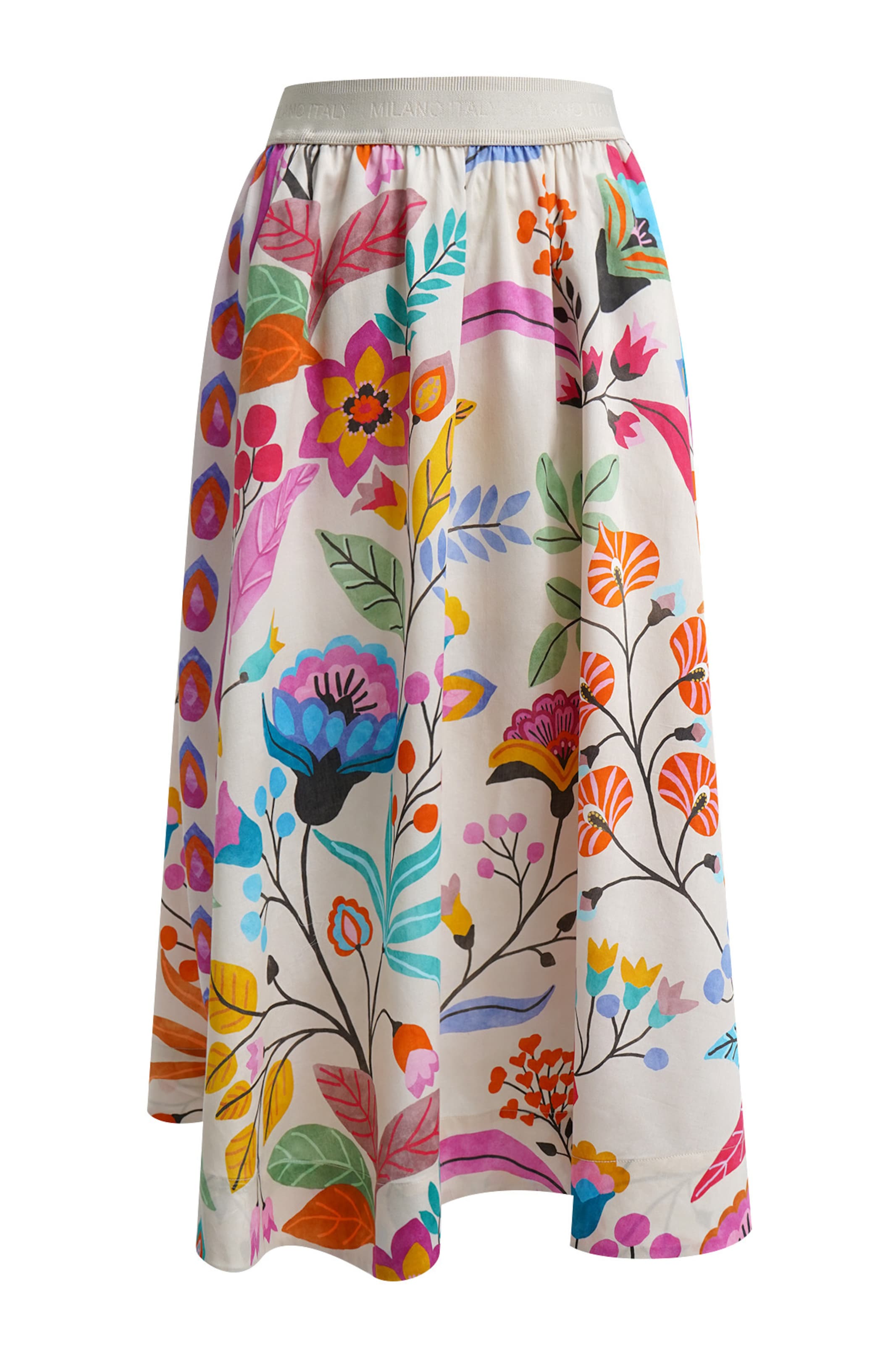 Milano Italy Skirt in Beige: front