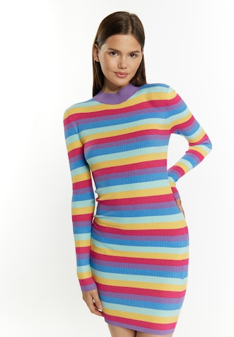 MYMO Knitted dress 'Biany' in Mixed colors: front