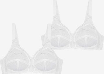 TRIUMPH Bügelloser BH ' Doreen + Cotton ' in Weiß: Vorderseite