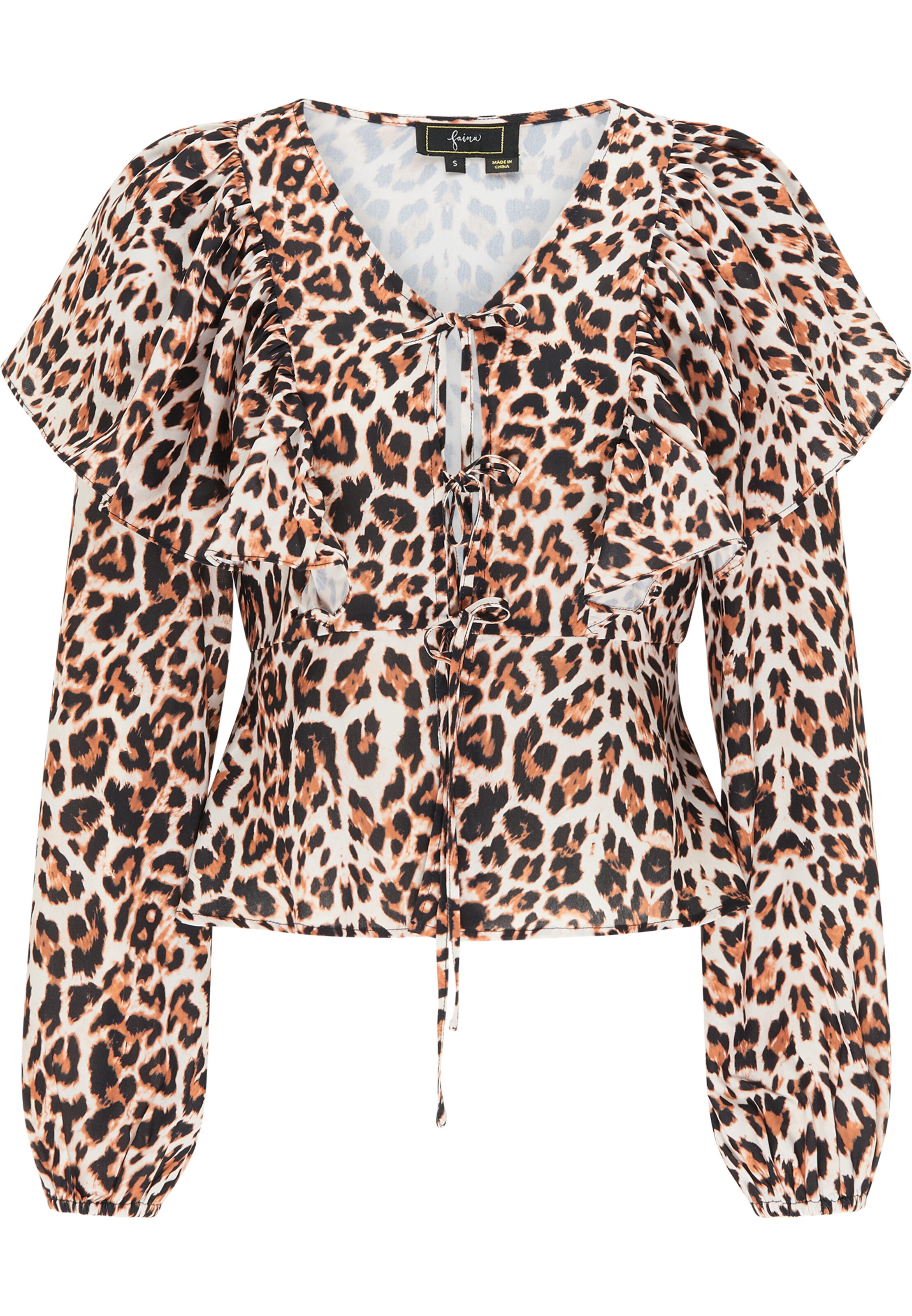 faina Blouse in Brown: front