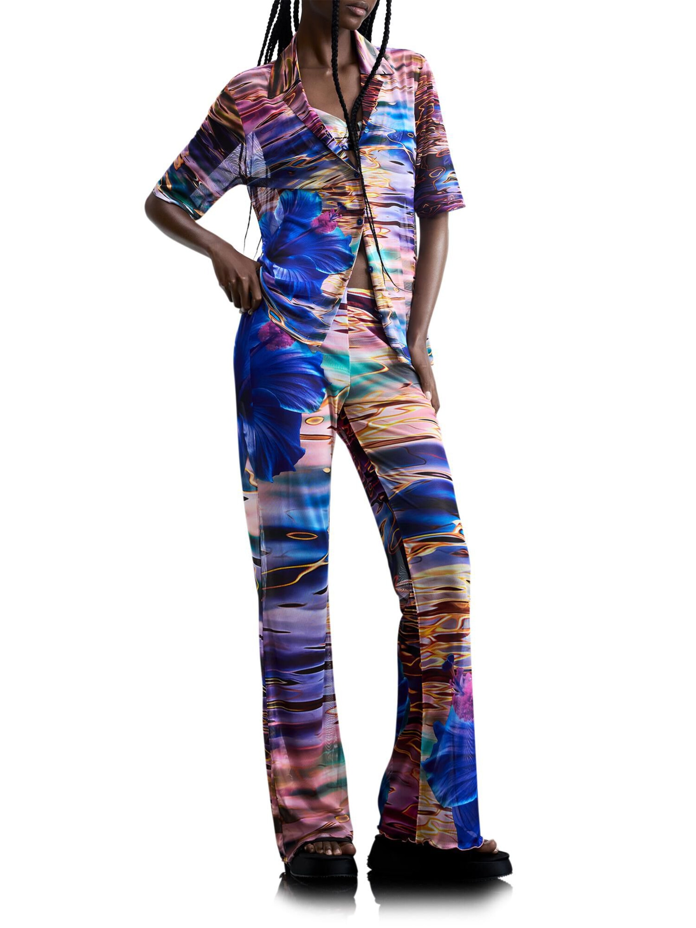 Desigual Μπλούζα 'Water Flower' σε μπλε