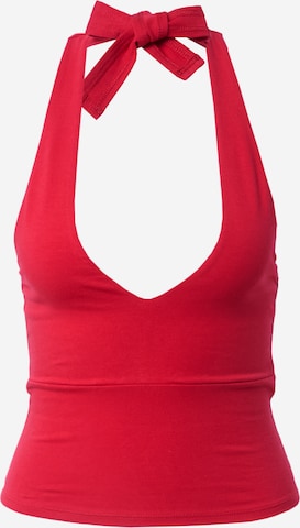 HOLLISTER - Top em vermelho: frente