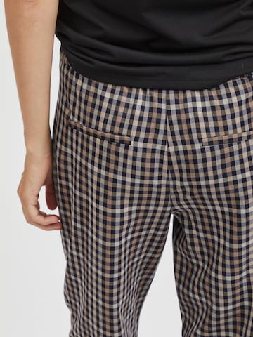 VILA Tapered Pleat-Front Pants 'Titti' in Mixed colors