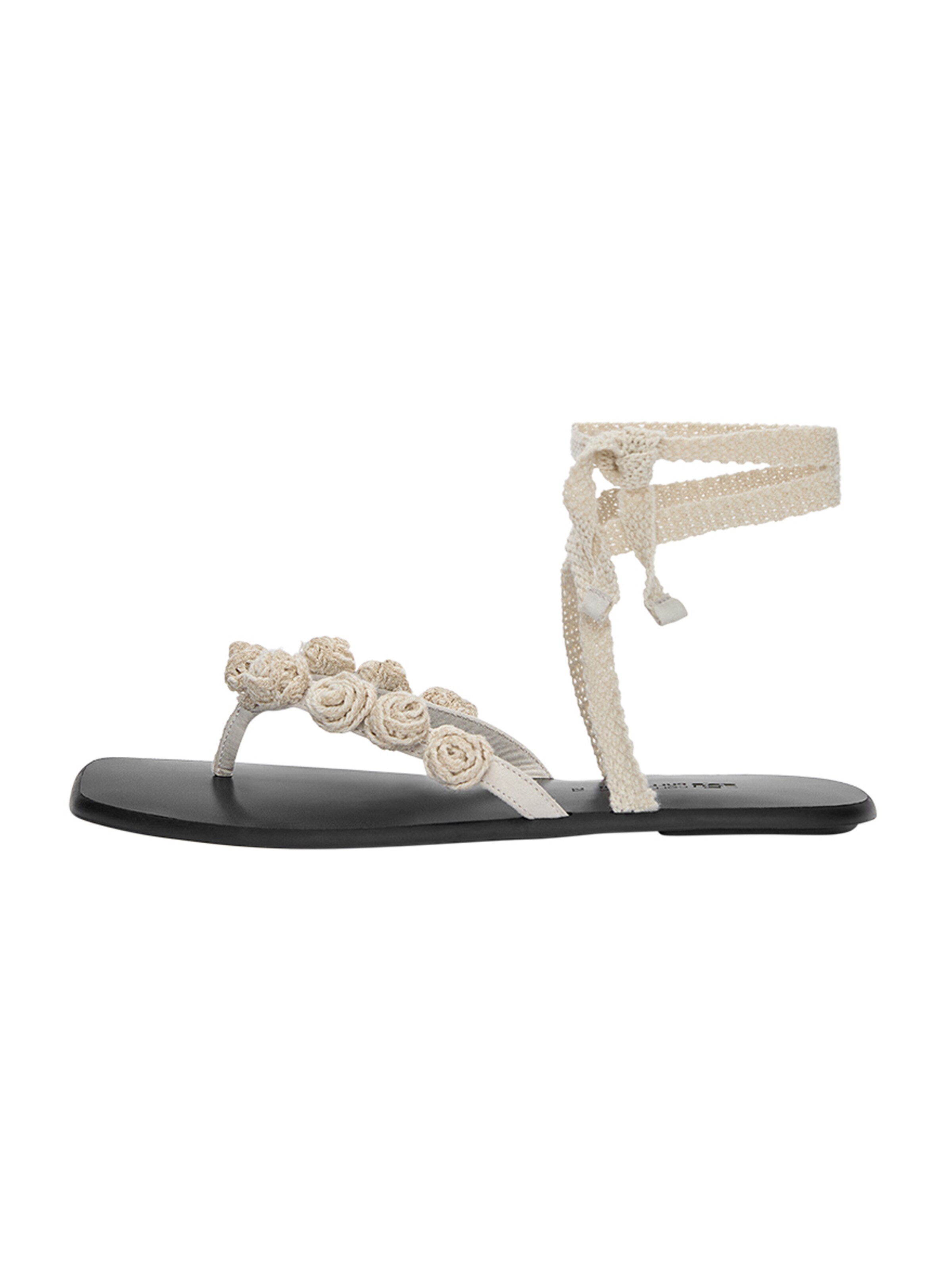 Pull&Bear T-bar sandals in Beige