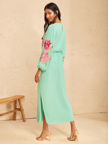 love & roses - Vestido en azul