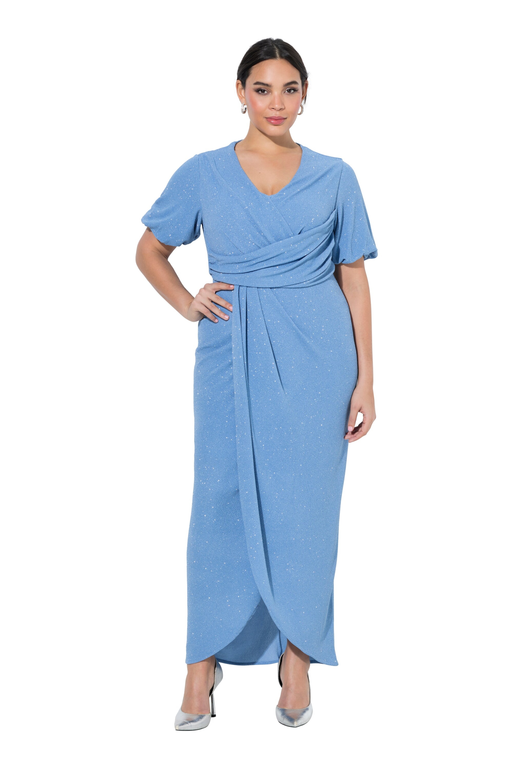Ulla Popken Jurk in Blauw: voorkant