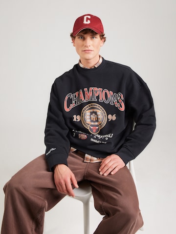 Sweat-shirt 'NBA 96 CHAMPIONSHIP RINGS BULLS' Mitchell & Ness en noir : devant
