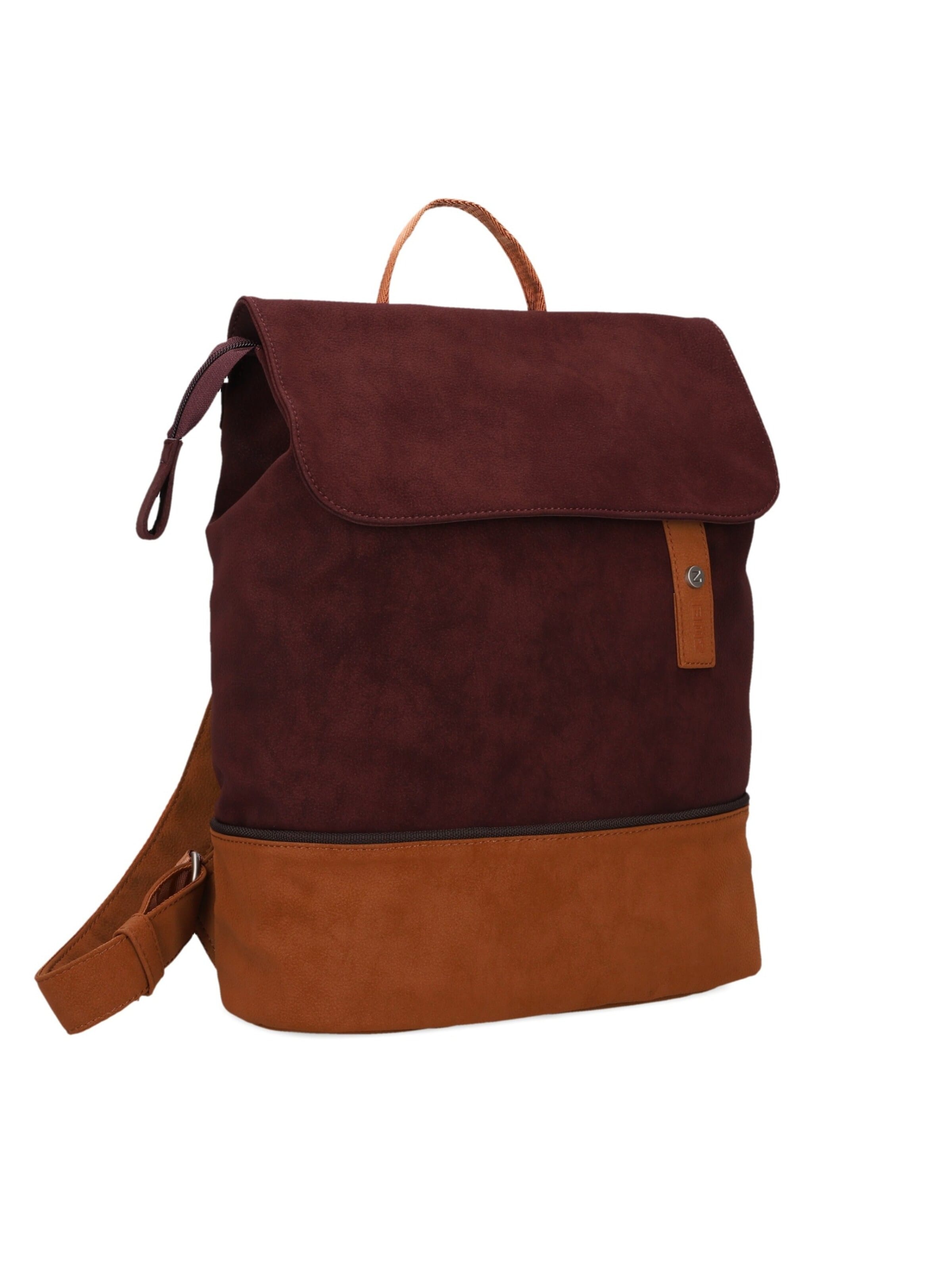 ZWEI Backpack 'JANA JR13' in Brown: front