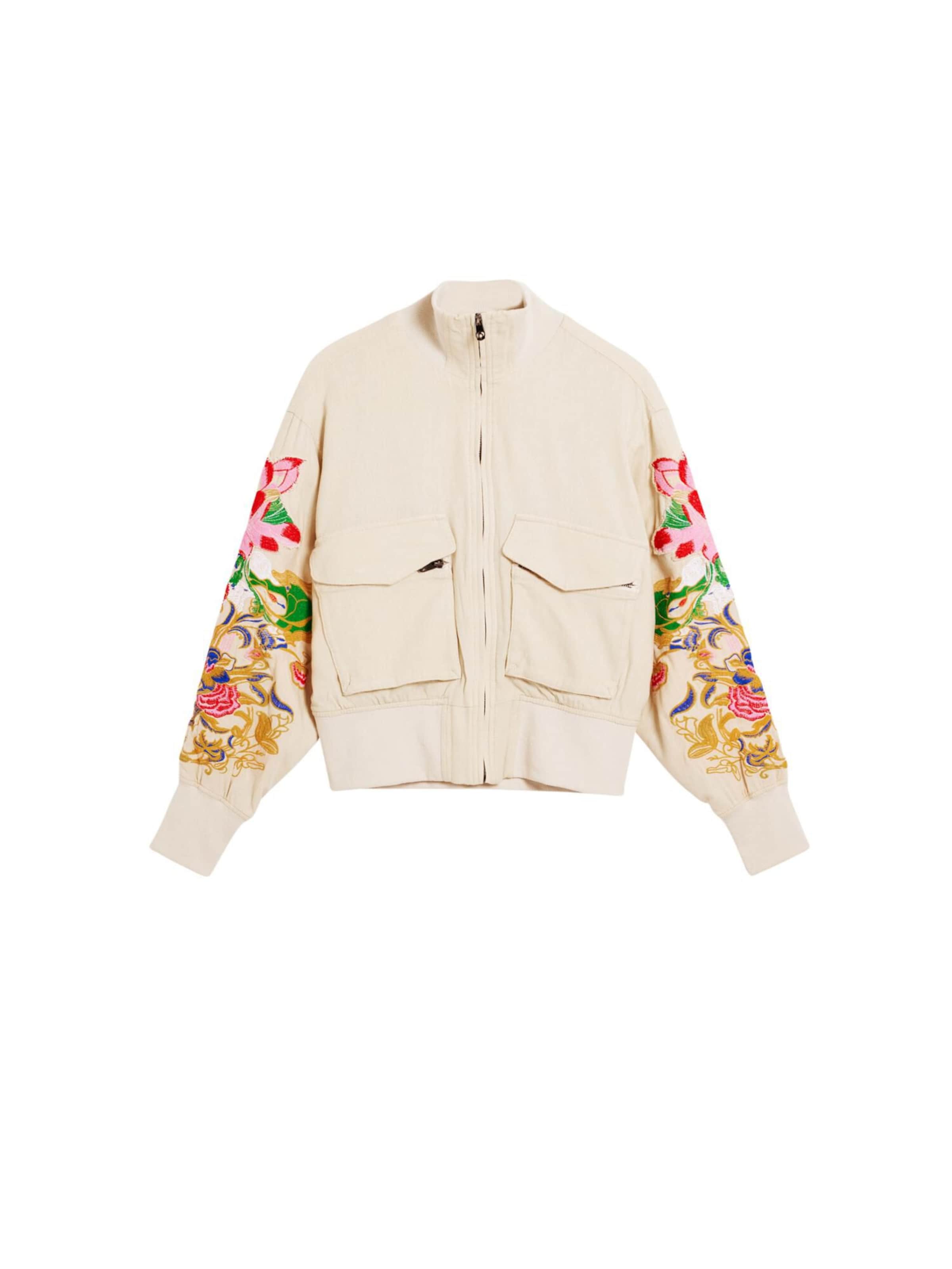 Desigual Prechodná bunda - Biela: predná strana