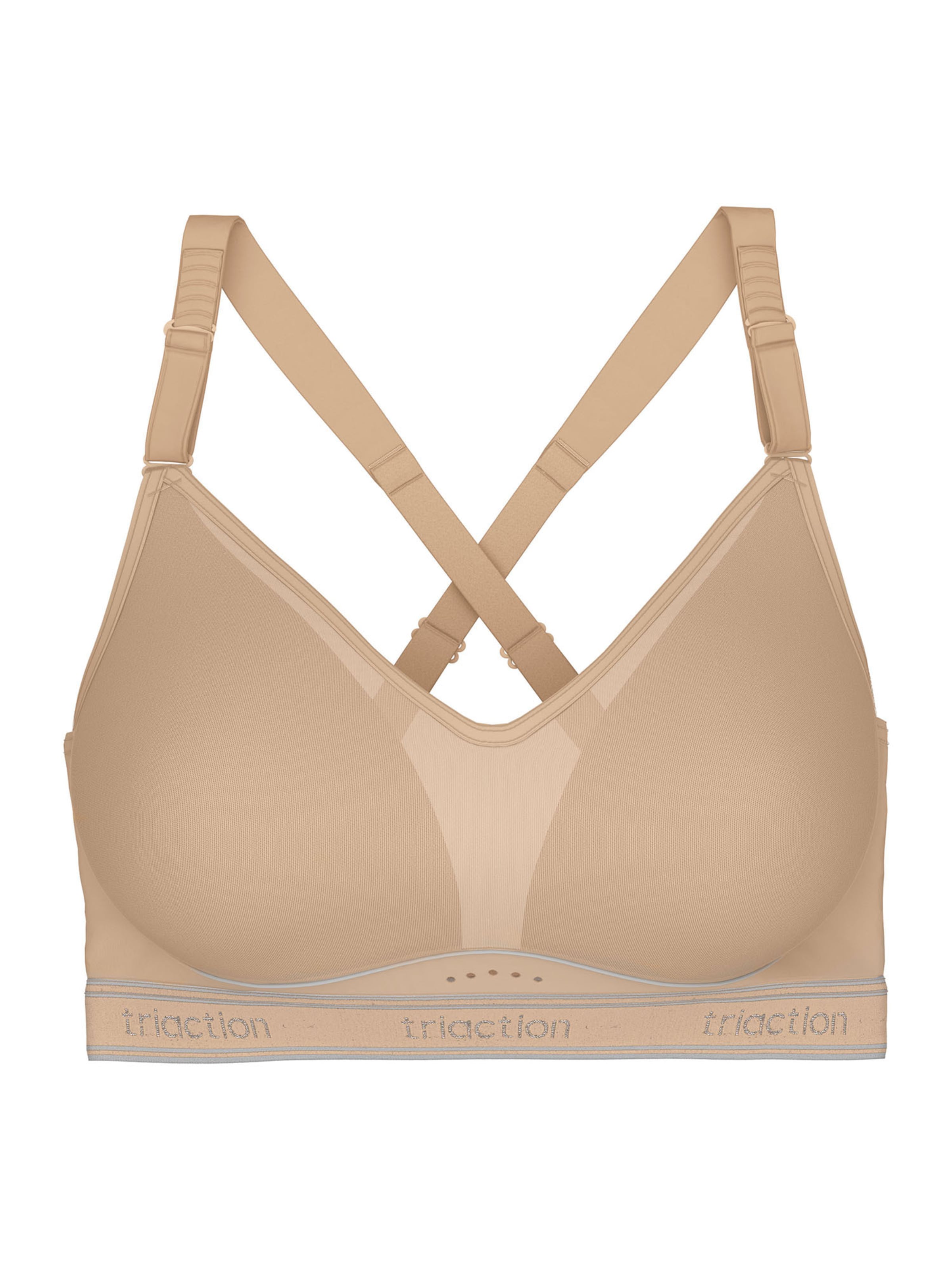 TRIUMPH Bralette Sports bra ' Triaction Cardio Breeze ' in Beige