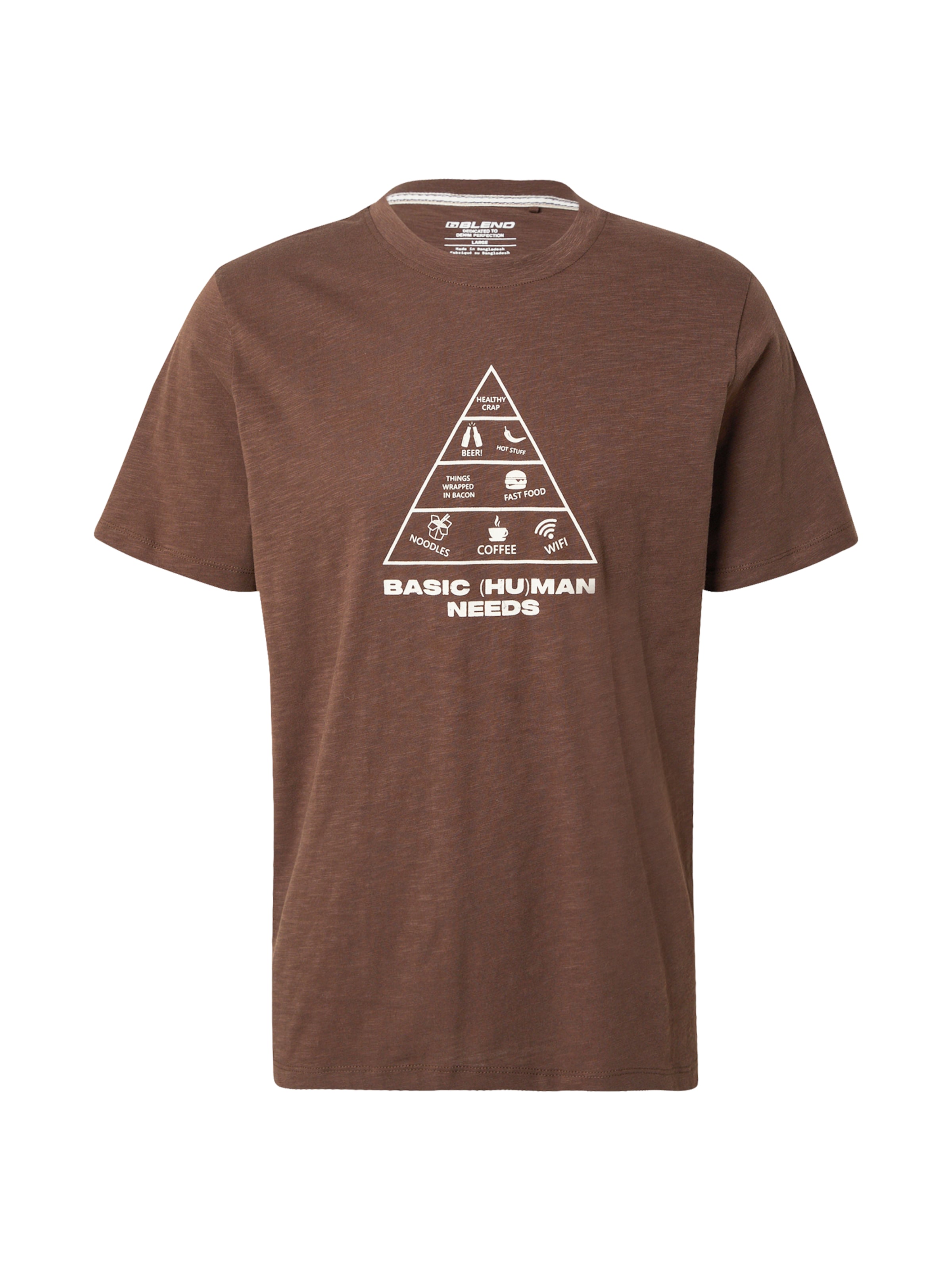 BLEND Shirt &#x27;BHIKO&#x27; in Bruin: voorkant