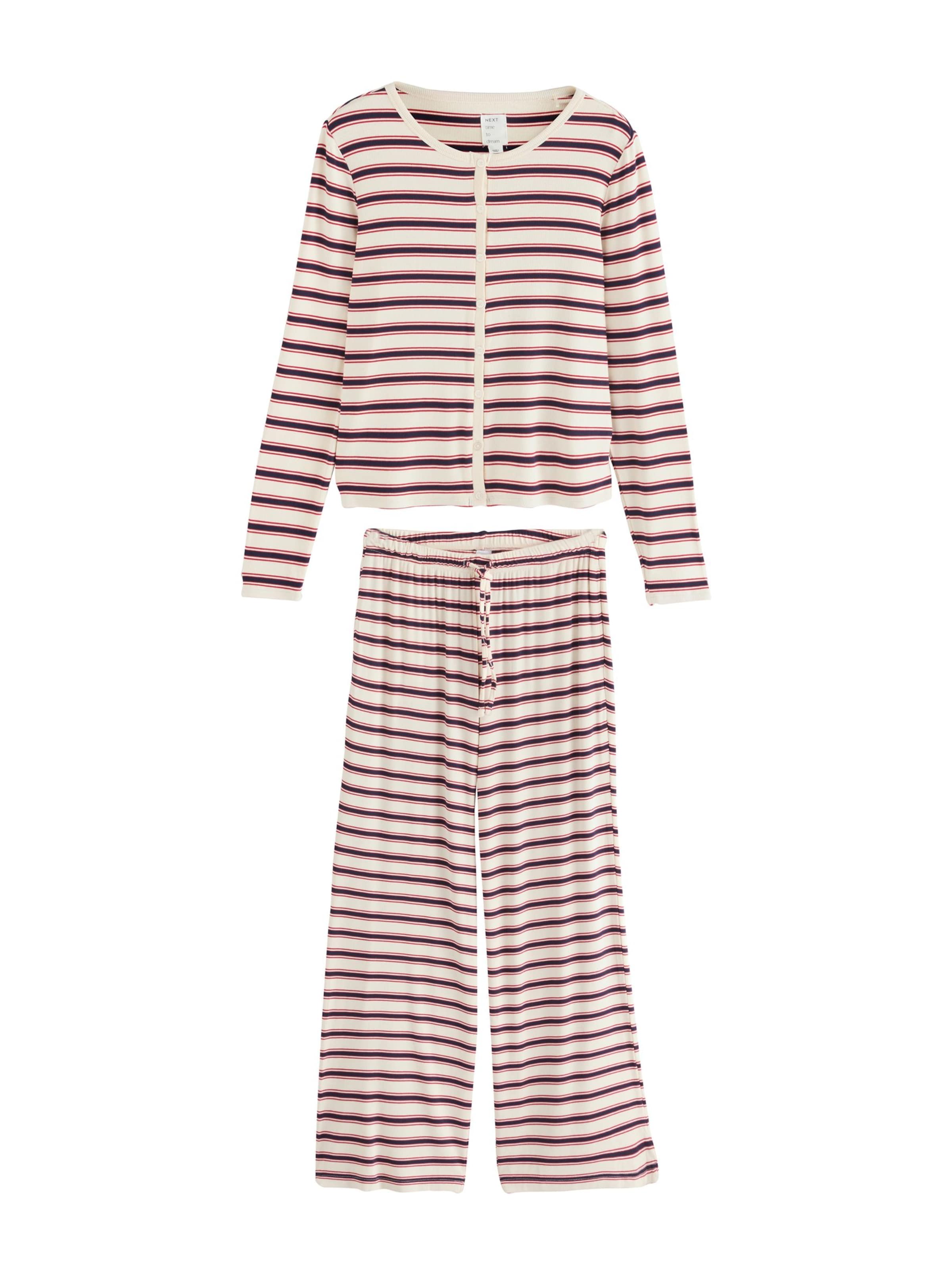 Pijama de la Next pe albastru: față