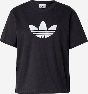 ADIDAS ORIGINALS Póló 'TREFOIL' - fekete: elől
