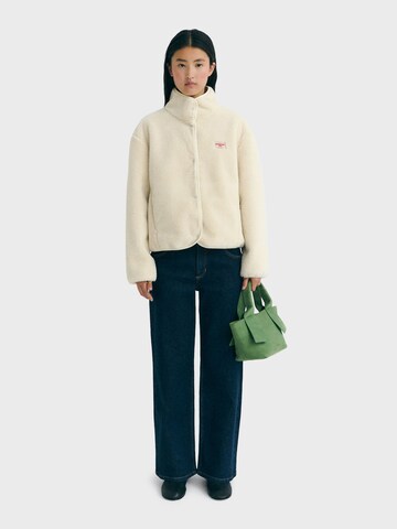Thinking MU - Casaco de velo 'Kourtney' em branco