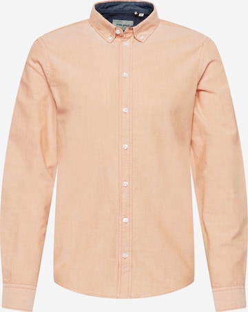 BLEND Button Up Shirt 'NAIL' in Orange: front